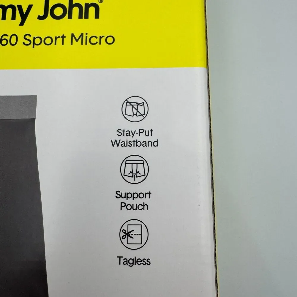 Tommy John Men's 3 Pack Essential 360 Sport Micro Boxer Briefs Medium M NIB
